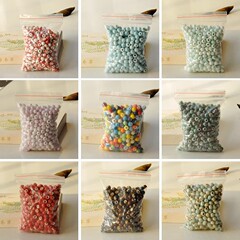 卸売景徳鎮カジュアルセラミックジュエリー diy ラウンドビーズ編組ブレスレットネックレスアクセサリー学生ブレスレットアクセサリー新しい