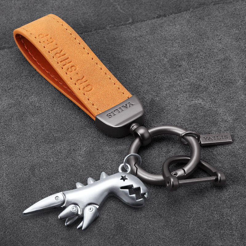 다크 브라운 스웨이드 + 실버 공룡 [D 버클 보내기]]