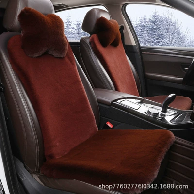 Seat Cushion Waist Protection Comfortable, Wool pad - thickened-five-seater-nine-piece-set-4-backrests-2-single-pads-1-long-strip-2-headrests-coffee