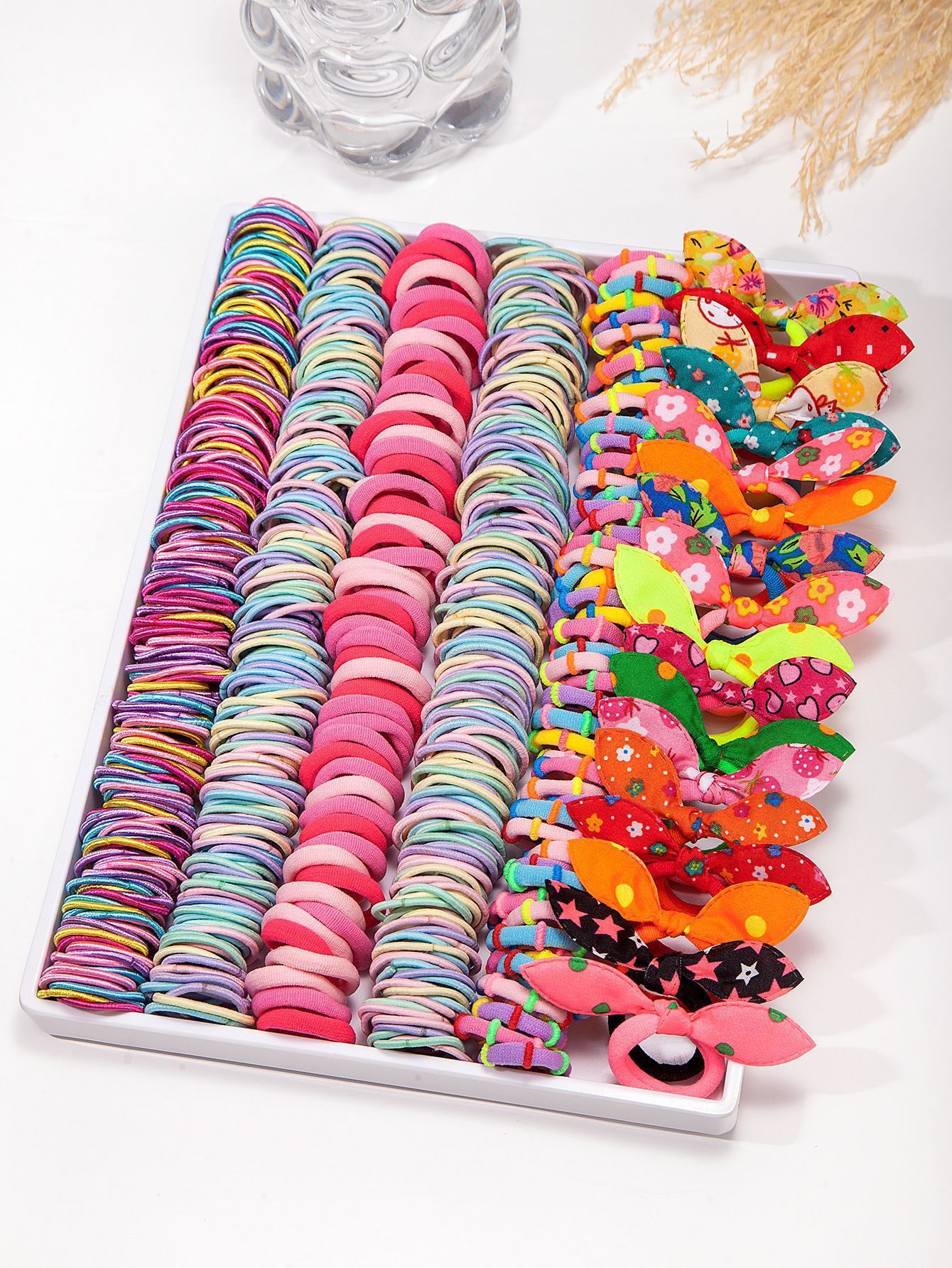 Explosiones transfronterizas de niños toque de cabello clip de cabello combinación de caja de regalo para bebés anillo de cabello para niñas clips para el cabello