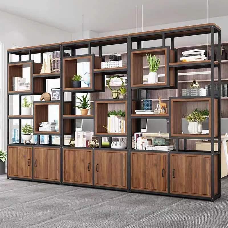 Oficina de pantalla de partición estante de hierro forjado piso estante de flores estante de decoración estante de exhibición sala de estar comedor estante de libros