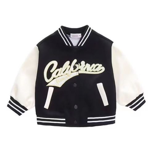 Children's Spring and Autumn New Arrival Alphabet Baseball Jacket Outerwear, Baby Girl Fashion Baseball Coat Warm Top