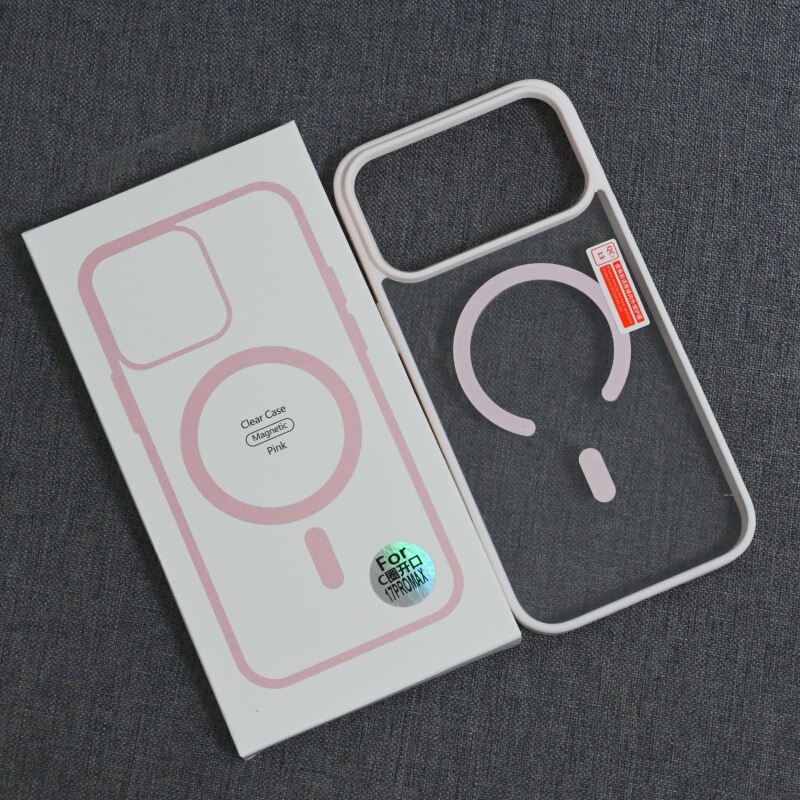 适用于iPhone17系列大孔磨砂亚克力磁吸款iPhone16保护壳11种颜色|undefined