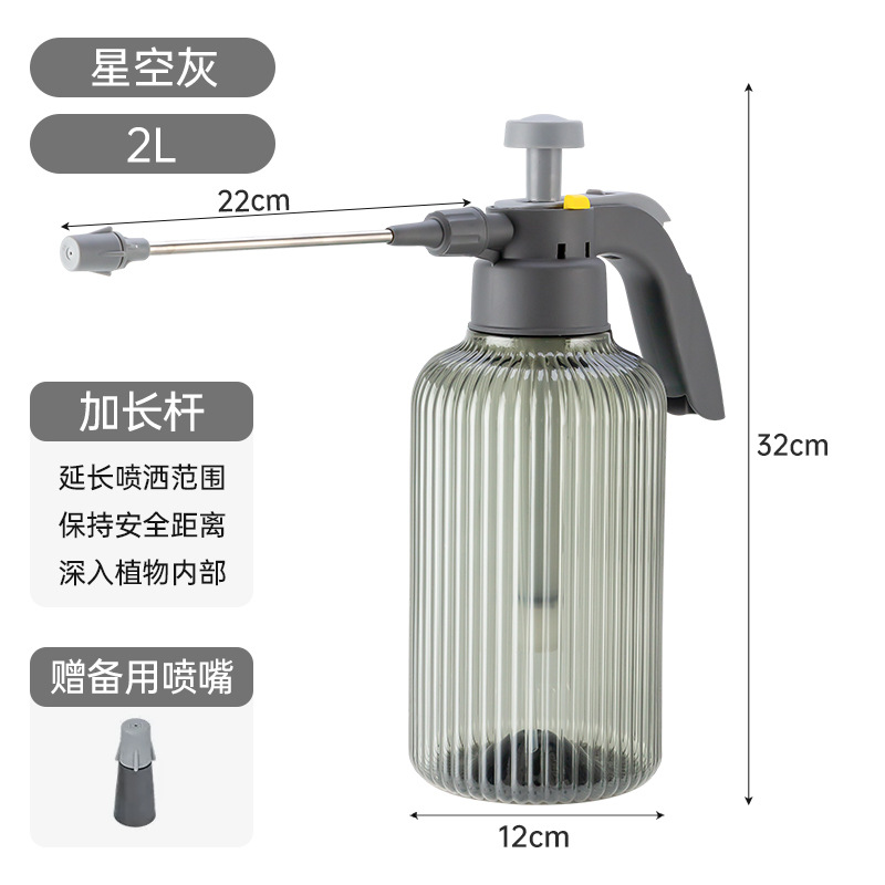 2L starry sky gray long pole