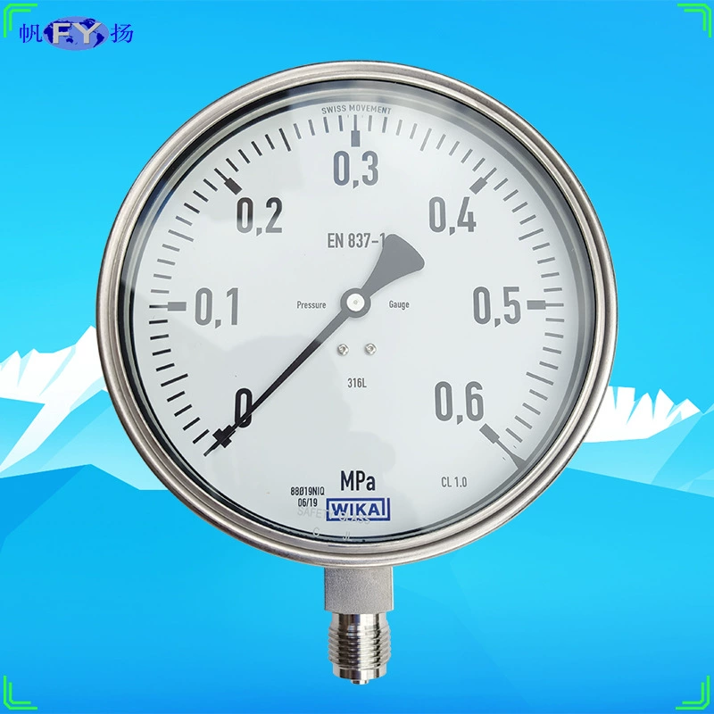232.50.160 233.50.160 Полная нержавеющая сталь ударопрочный манометр EN837-1 оригинальный Wika