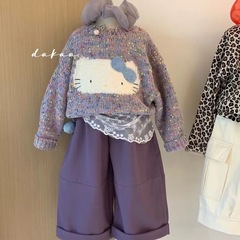 女童毛衣2025春秋季新款洋气儿童套头上衣打底针织衫中小童外穿潮