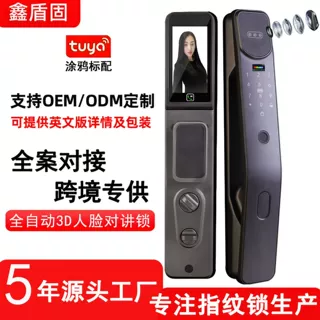 涂鸦智能锁人脸识别智能门锁防盗门入户密码锁远程开门指纹锁定制