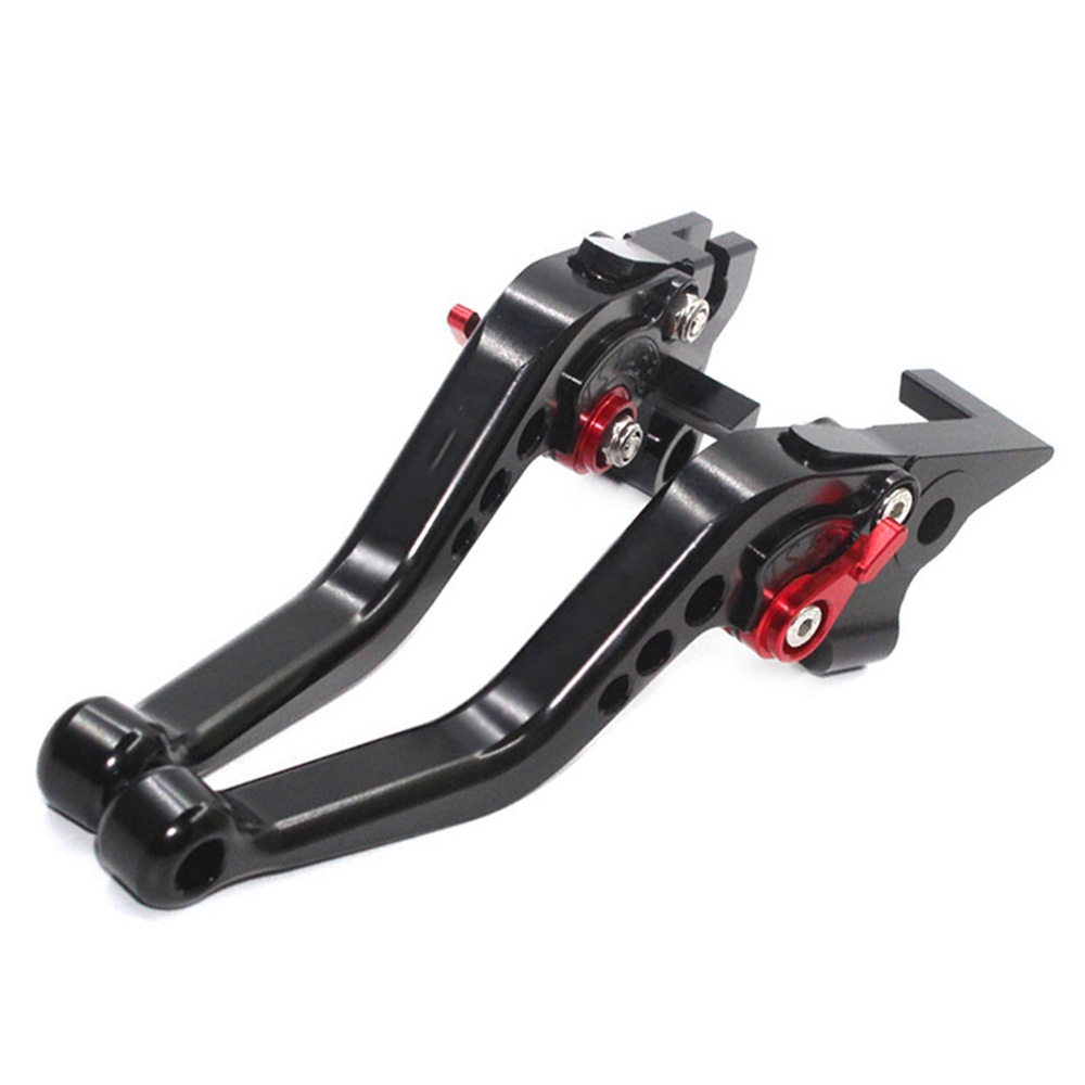 Black-red button-short style