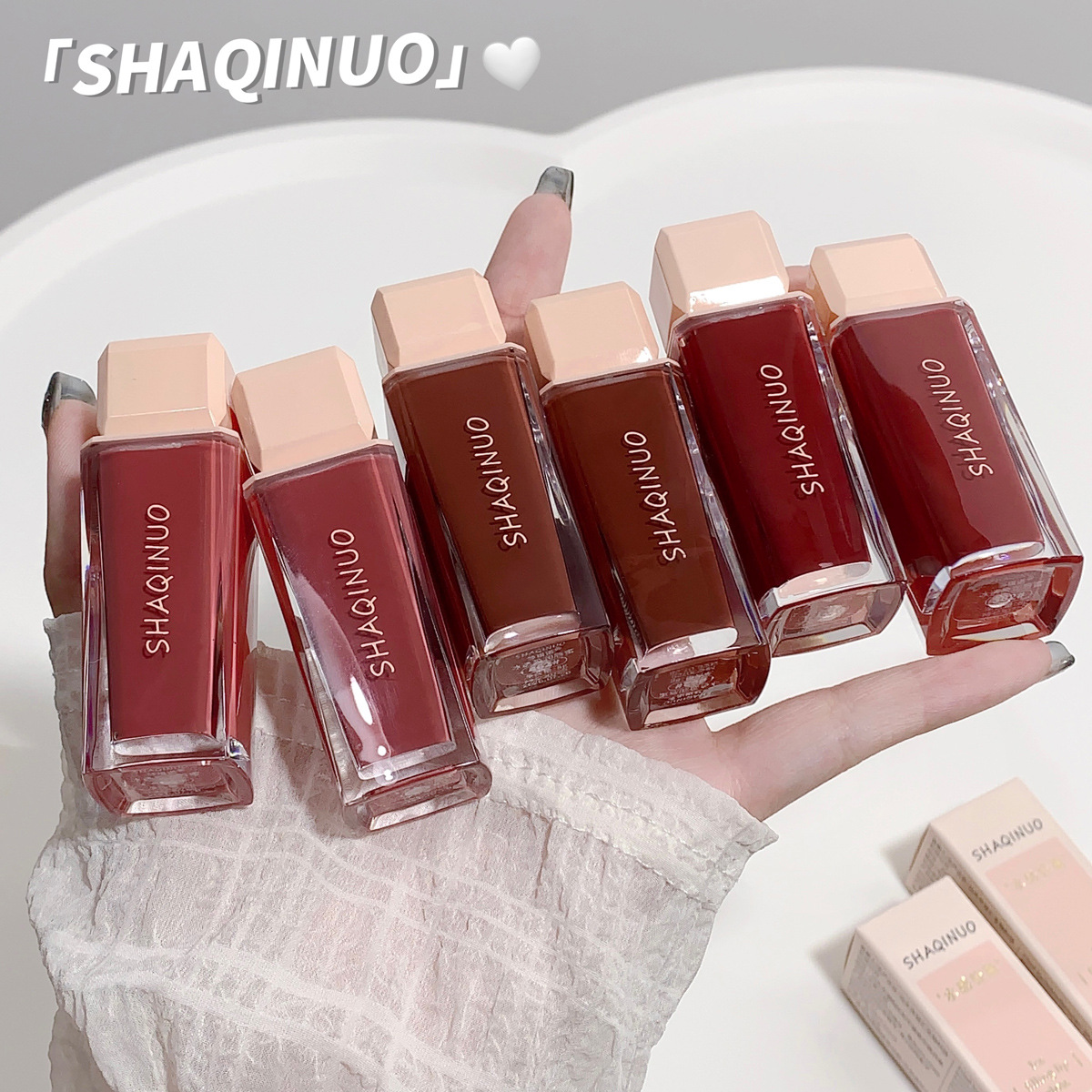SHAQINUO冰透莹润唇蜜魅感辣椒唇膏滋润保湿平价学生唇釉唇泥跨境