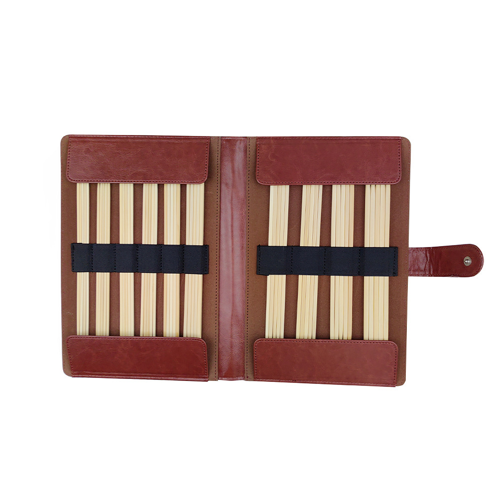 Herramienta de tejido transfronterizo blanqueamiento cubo de bambú suéter guía de bambú 20CM 10 pago PU juego