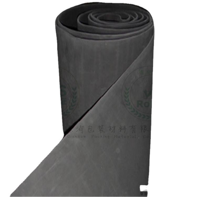 2.5mm黑色eva发泡胶卷料 50m一卷 宽幅1m
