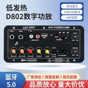 D802 rəqəmsal gücləndirici platası ev və avtomobil subvuferi üçün