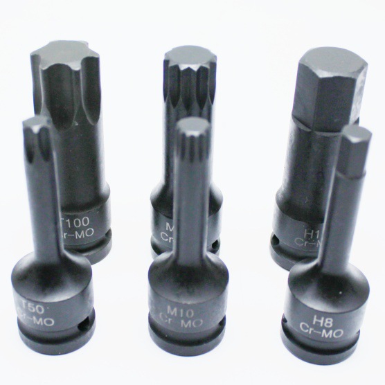 1/2气动内六花T型内六角H型12花M型RT批头一体星型批咀花键旋具