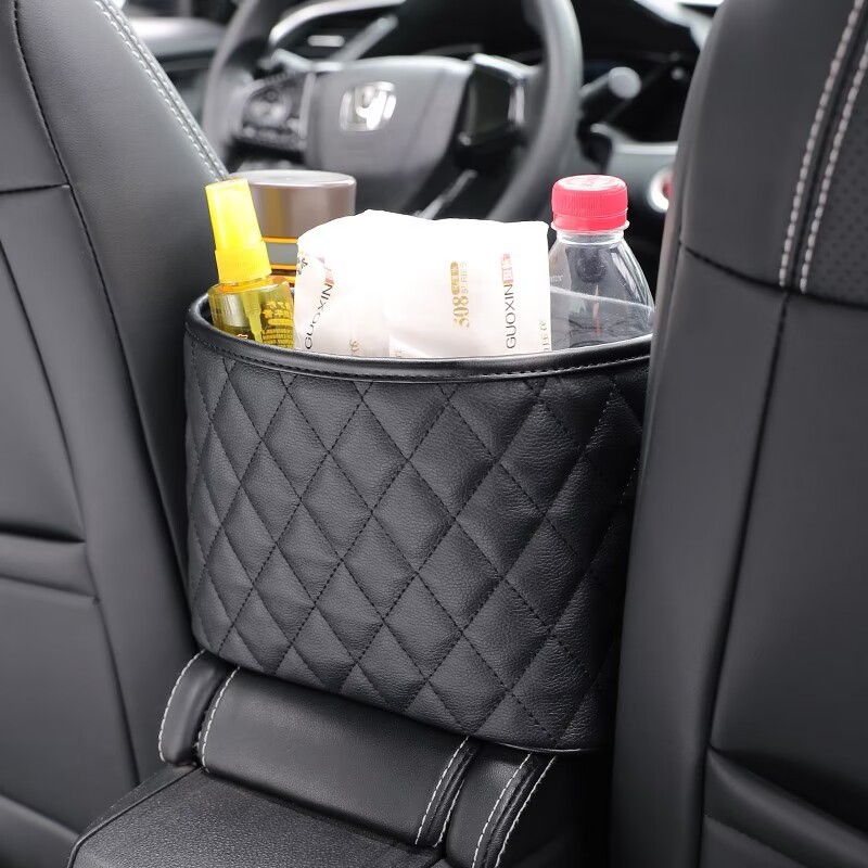 Suministros de coche de almacenamiento de coche de cuero paraguas basura puede fila trasera silla de coche de almacenamiento de la caja de almacenamiento de coche