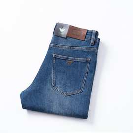 2025冬新款轻奢欧货牛仔裤高端男款直筒休闲长裤潮牌阿家大牌同款