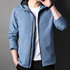 拉链连帽夹克外套男装2022秋冬新款简约运动户外冲锋衣夹克男外套
