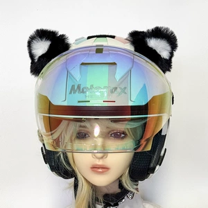 Motorcycle Helmet Decoration Cat Ears Devil Horns Universal