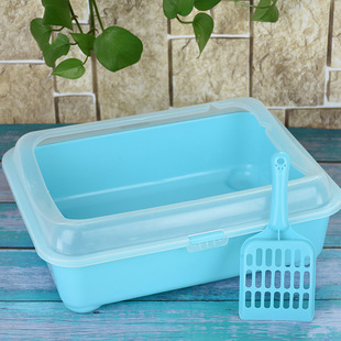 Carlover cat toilet semi-closed pet litter box small cat potty cat supplies anti-splash cat litter box