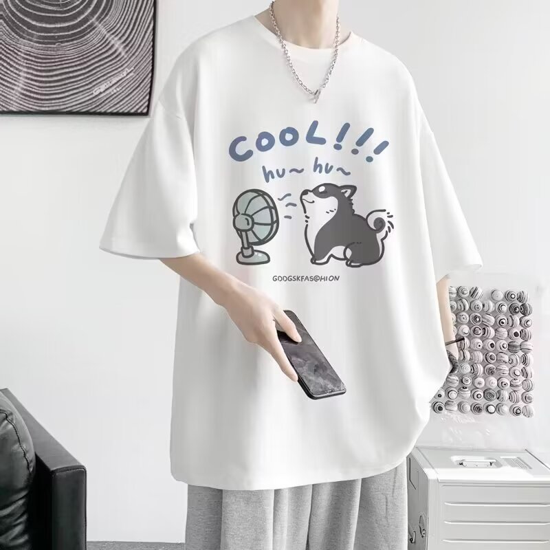 【网络图】P8 S-5XL T303五分袖 黑白深灰湖绿_白
