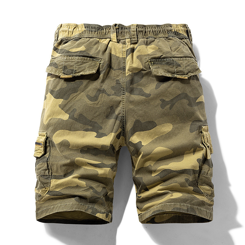 Comercio exterior al por mayor verano ropa de trabajo pantalones casuales pantalones cortos de los hombres de camuflaje sueltos multicolor moda ropa de trabajo pantalones cortos hombres