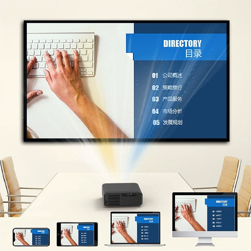 New E510 HD Projector Hotel bedroom Bargiers 4K Super Qing Office Teaching Projector
