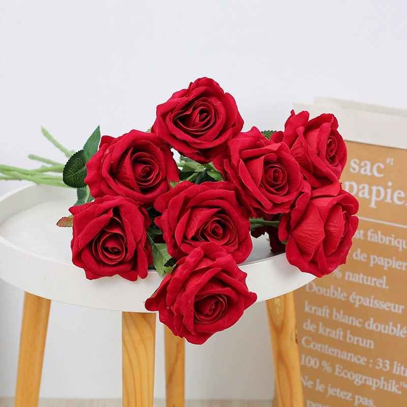 Реалистичные свадебные цветы ко Дню Святого Валентина, аксессуары для фотосессии