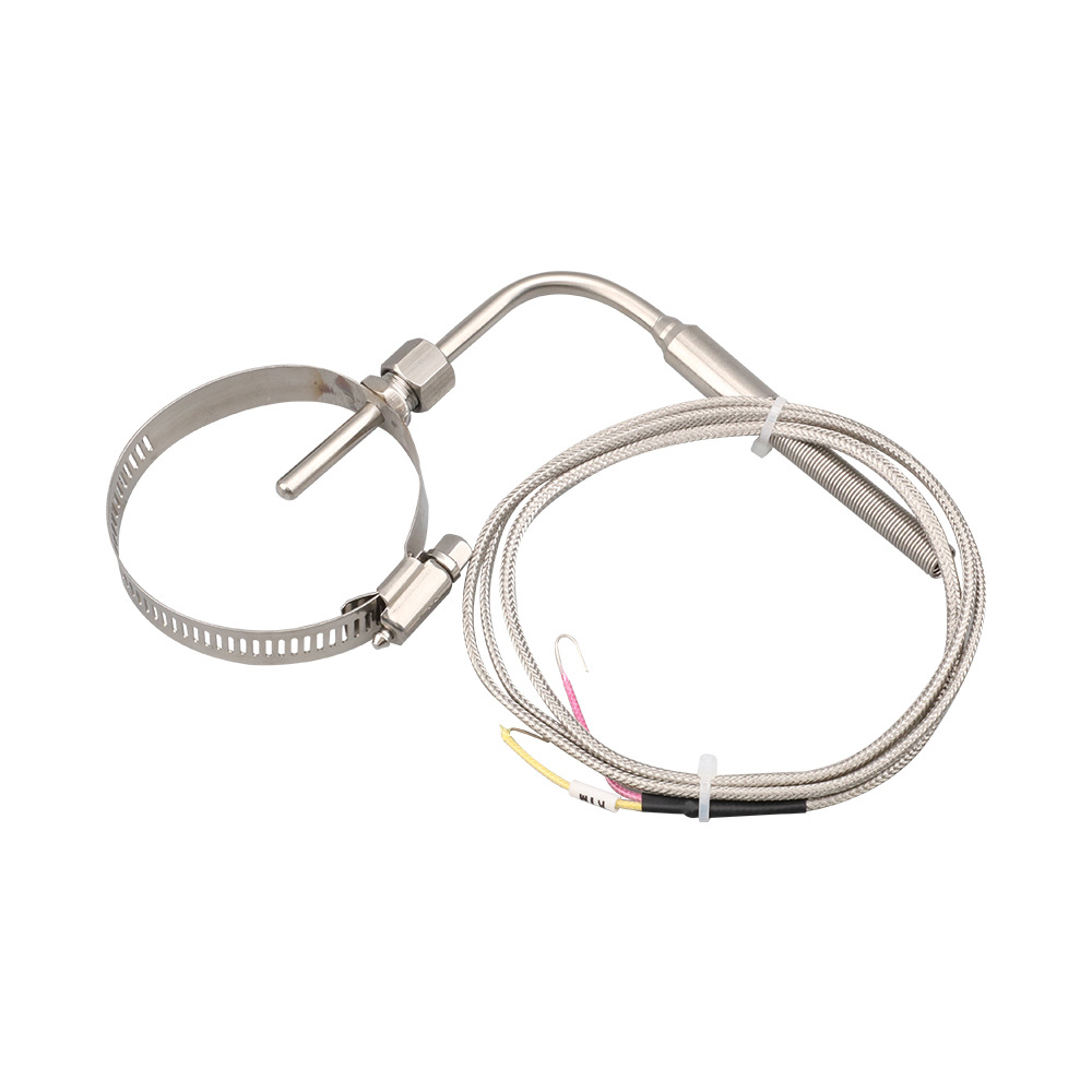 K型裸露式可活动螺牙弯探头带可伸缩圆圈不锈钢304传感器