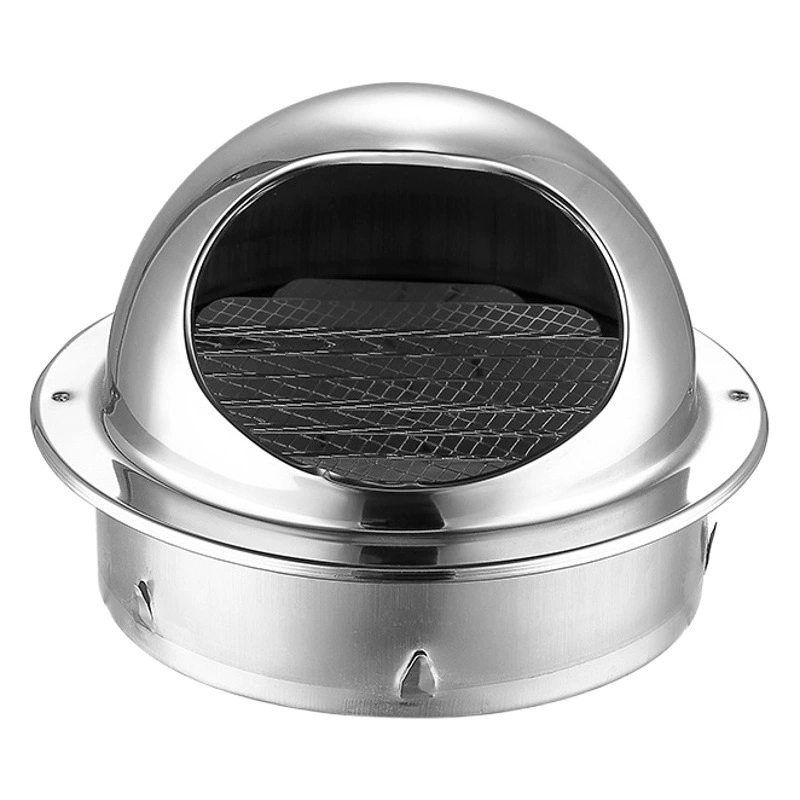 Утолщенная вентиляционная крышка из нержавеющей стали 304, дышащая крышка, наружная вентиляционная крышка для стен, водонепроницаемая жалюзийная крышка от дождя, новая вентиляционная крышка для воздуховодов и вытяжки.