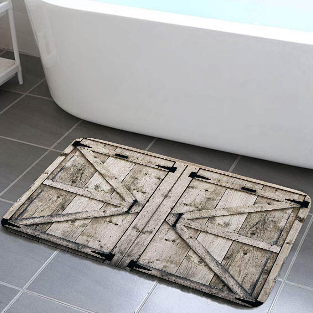Alfombra de baño retro estadounidense transfronteriza absorción de agua de alta calidad alfombra de franela alfombra de suelo de ducha antisucia