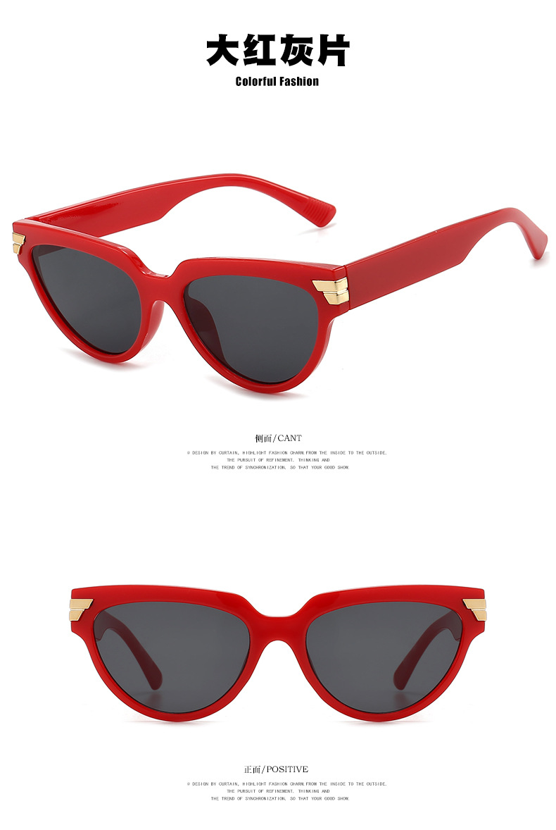 45g Weight UV400 Protection Lens Material Outdoor, Travel, Party, Fishing Occasion Women'S, Unisex Gender Hip-Hop, Retro, Vintage Style, Fashion, Simple Style Style Grey, White, Red, Green, Black Color Hip-Hop Retro Vintage Style UV400 Protection Women's Sunglasses 9
