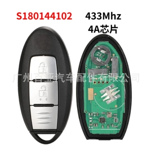 Nissan Xinqijun 2 düyməli pult avtomobil açarı 433 tezlik 4A çip S180144102