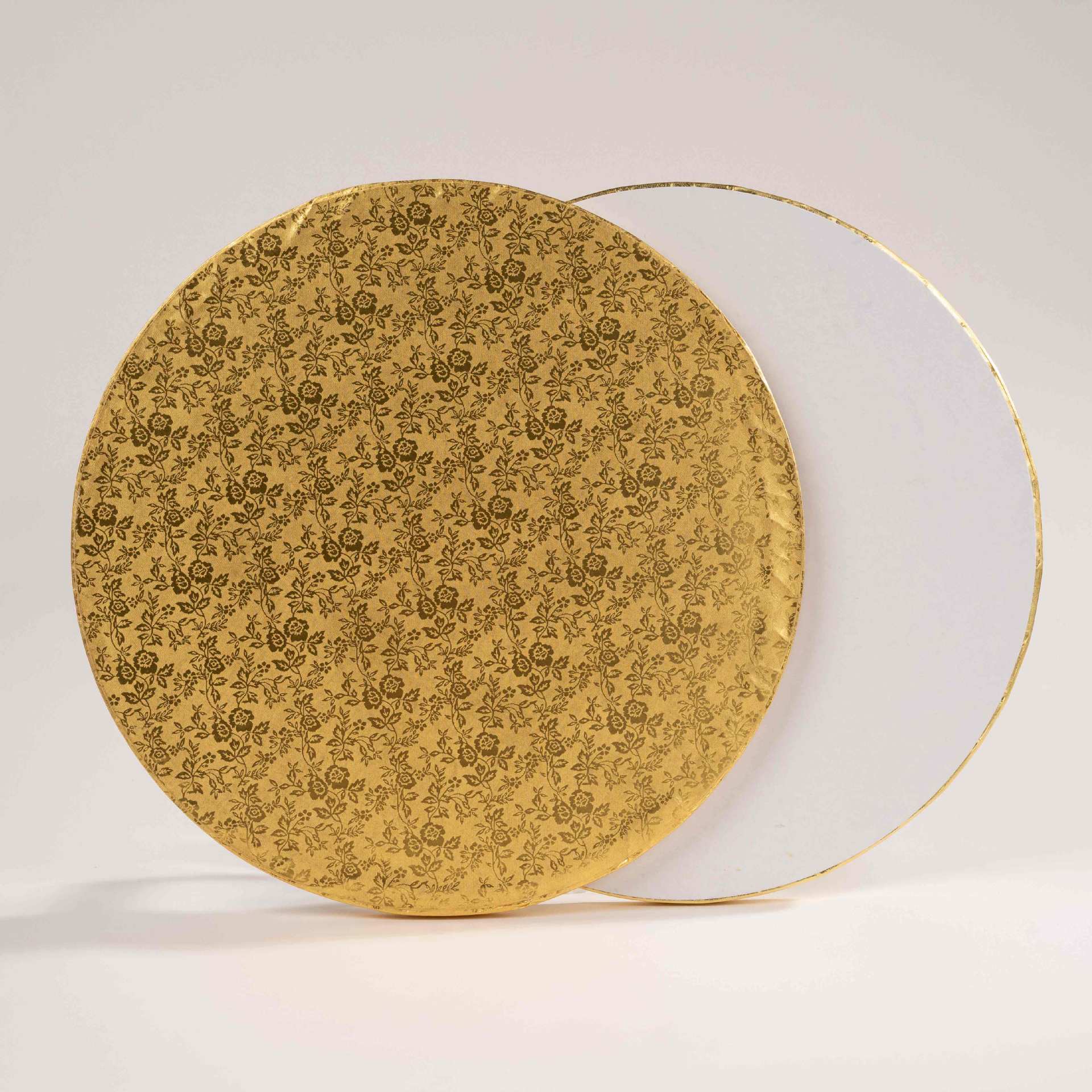 Golden Thickened Cake Base 12mm Round Dessert Tray Birthday Cake Spacer in stock Cross-border Labeling