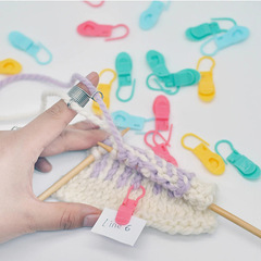 20pcsプラスチックピンニット針マークツール混合色かぎ針ロックマーク縫いツール