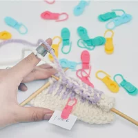 20pcs пластиковые булавки трикотажные маркированные инструменты для смешивания цвета крючком блокировки маркировки швейные инструменты