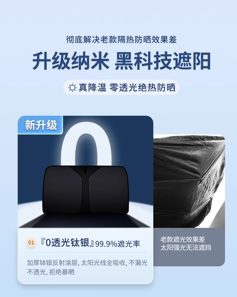 Suitable for Byd Qin/Han/Song Plusdmi/Dolphin Seagull Yuan Tang Car Sun Protection and Heat Insulation Curtain Sunshade Front