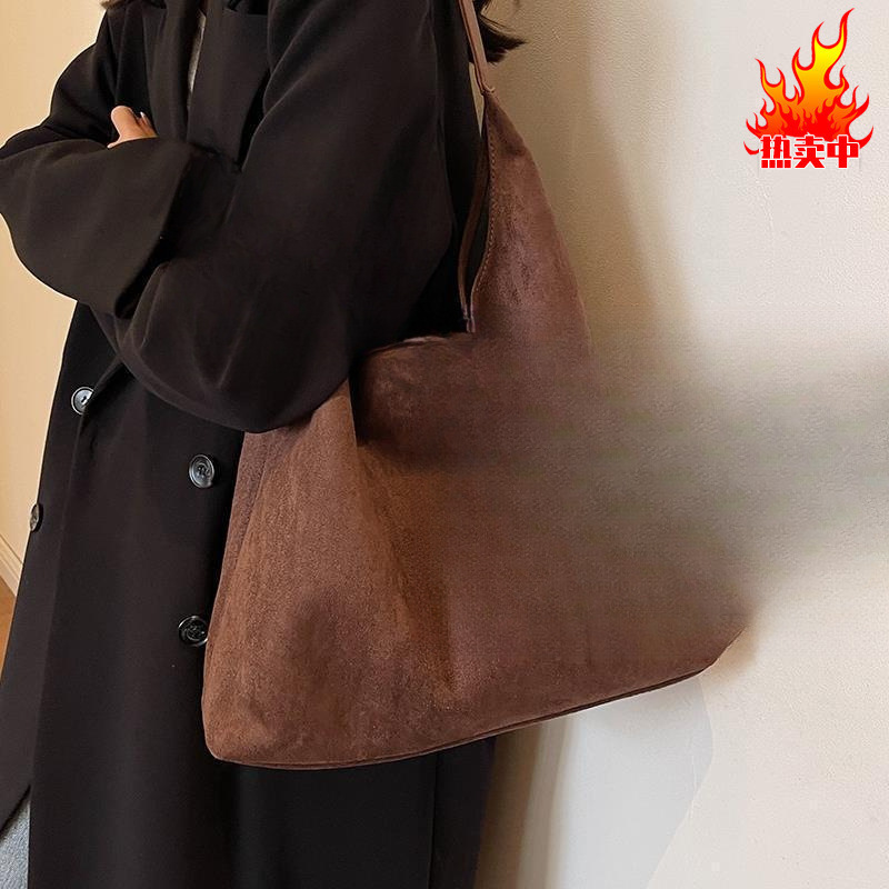 ⇞复古磨砂大包包女新款秋冬季单肩包质感通勤托包大容量批发包邮