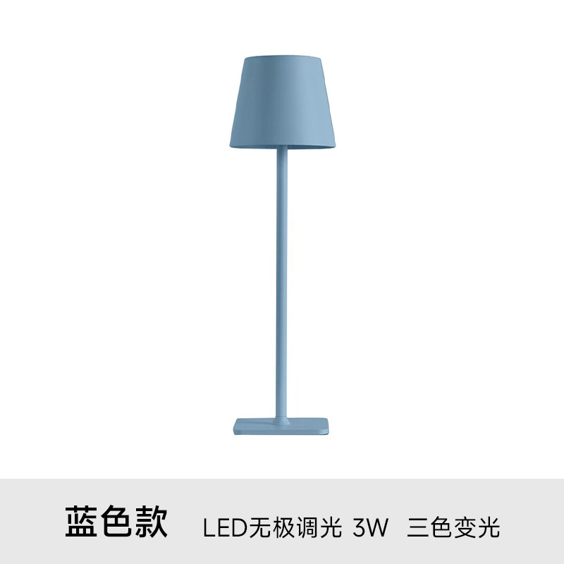 Aluminio LED recargable lámpara de mesa USB moderno simple toque comedor bar KTV noche luz bar lámpara de mesa atmósfera lámpara transfronteriza