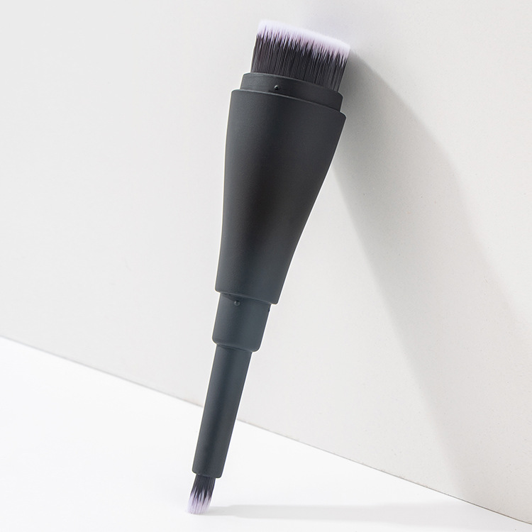 Lady Black Artificial Fiber Plastic Handgrip Makeup Brushes 1 Piece display picture 1