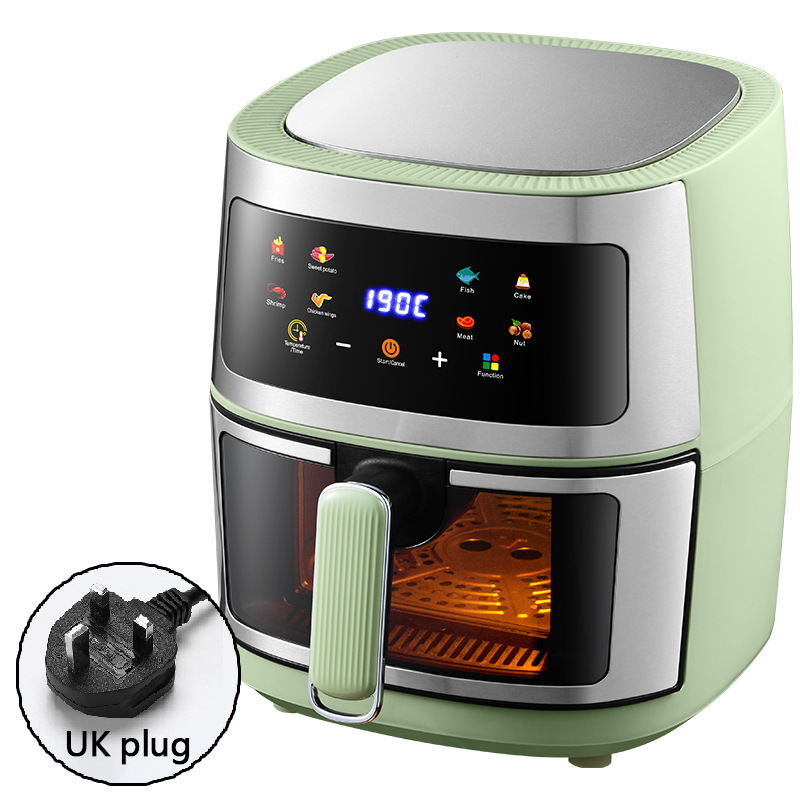 触摸式空气炸锅8L智能无油烟可视薯条机源头厂家Airfryer110V220V|undefined