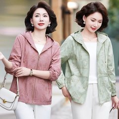 2025春秋新作コート女性韓国版ゆったりとしたショートスタイルのシンプルな質感のプラスのファッションファッションの上着
