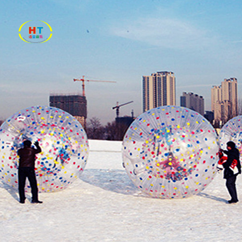 Haotong manufacturer in stock inflatable yo-wave ball snow roller ball TPU explosion-proof material ice snow amusement project Haotong manufacturer in stock inflatable yo-wave ball snow roller ball TPU explosion-proof material ice snow amusement project