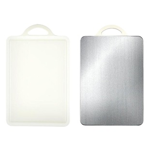 Cutting Board 304 Stainless Steel Cutting Board Household Cutting Board Multi-functional Double-sided PP Cutting Board Easy to Clean