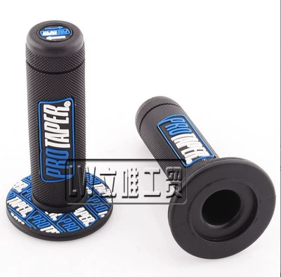 Off-road motorcycle modified handlebar grips PRO soft handlebar rubber covers CQR Bosuer M5 Kews CRF250 (Motorcycle Handle Cover) - no-specifications-pro-handle-grip-cover-black-base-blue