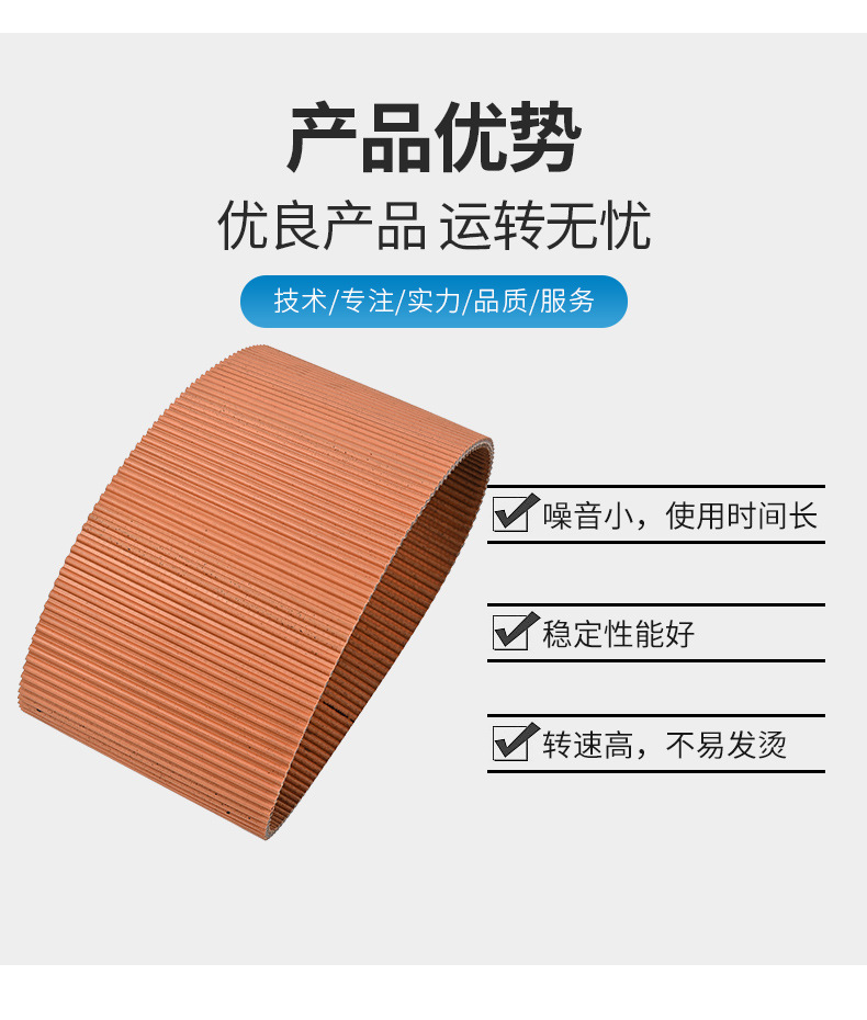 Rubber Double-Sided Toothed Synchronous Belt D5M Wholesale Industrial Belt Automotive Mechanical Transmission Belt Conveyor Belt High Wear Resistance