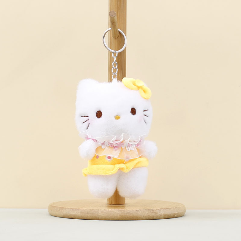 インターネット有名人かわいい kt 猫ペンダント漫画子猫ぬいぐるみ人形キーホルダーバッグペンダント人形人形|undefined