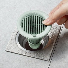 Wave-surfing arc surface grille deodorizing floor drain core bathroom sink drain filter net toilet floor drain cover