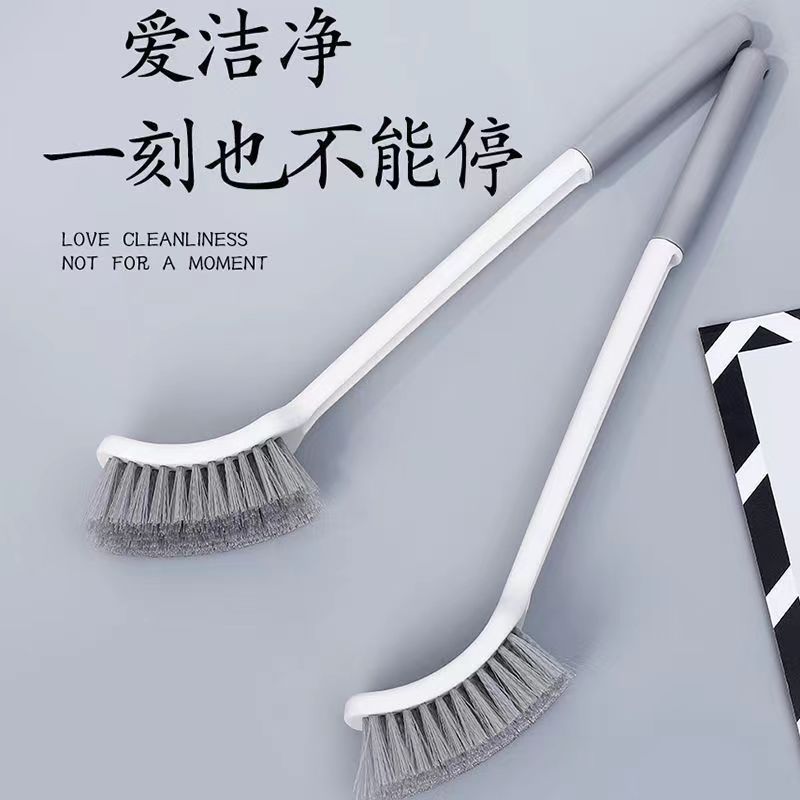 トイレブラシ家庭用ソフト毛ロングハンドルトイレブラシバスルーム用品壁掛けクリーニングブラシ耐久性|undefined
