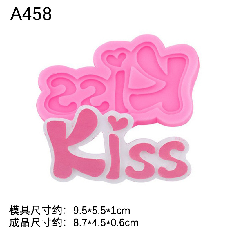Día de San Valentín amor carta amor te amo carta silicona molde fondant chocolate pastel decoración molde