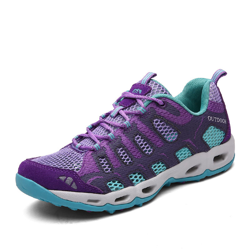 Seco rápido y transpirable al aire libre zapatos de montaña zapatos de pesca antideslizantes zapatos de paseo de playa zapatos anfibios de verano para hombres y mujeres