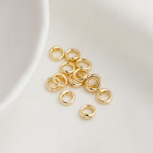 14K����ɫ�p�ײؾ�Ȧ����������]����β�B��Ȧdiy�Ʒ���